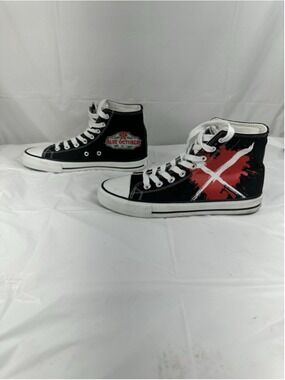 Blue October Shoes HEART X HIGH TOP Bandwear Mens 6.5 women's size 8